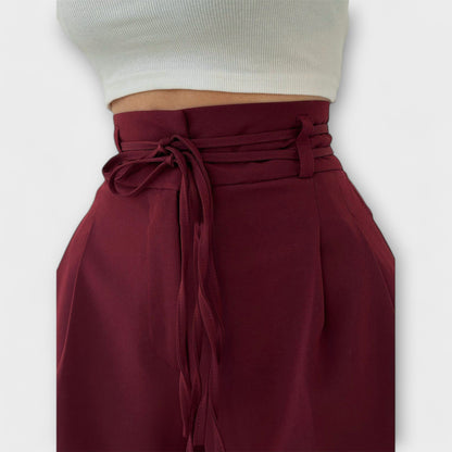 מכנסי טרנינג נשים עם חוט קשירה