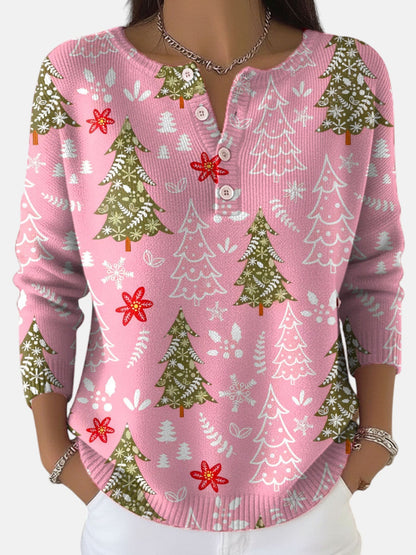 סוודר חג המולד עם כפתורים סופי