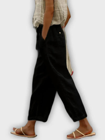 מכנסי כותנה טהורה נוחים בעיצוב אלגנטי