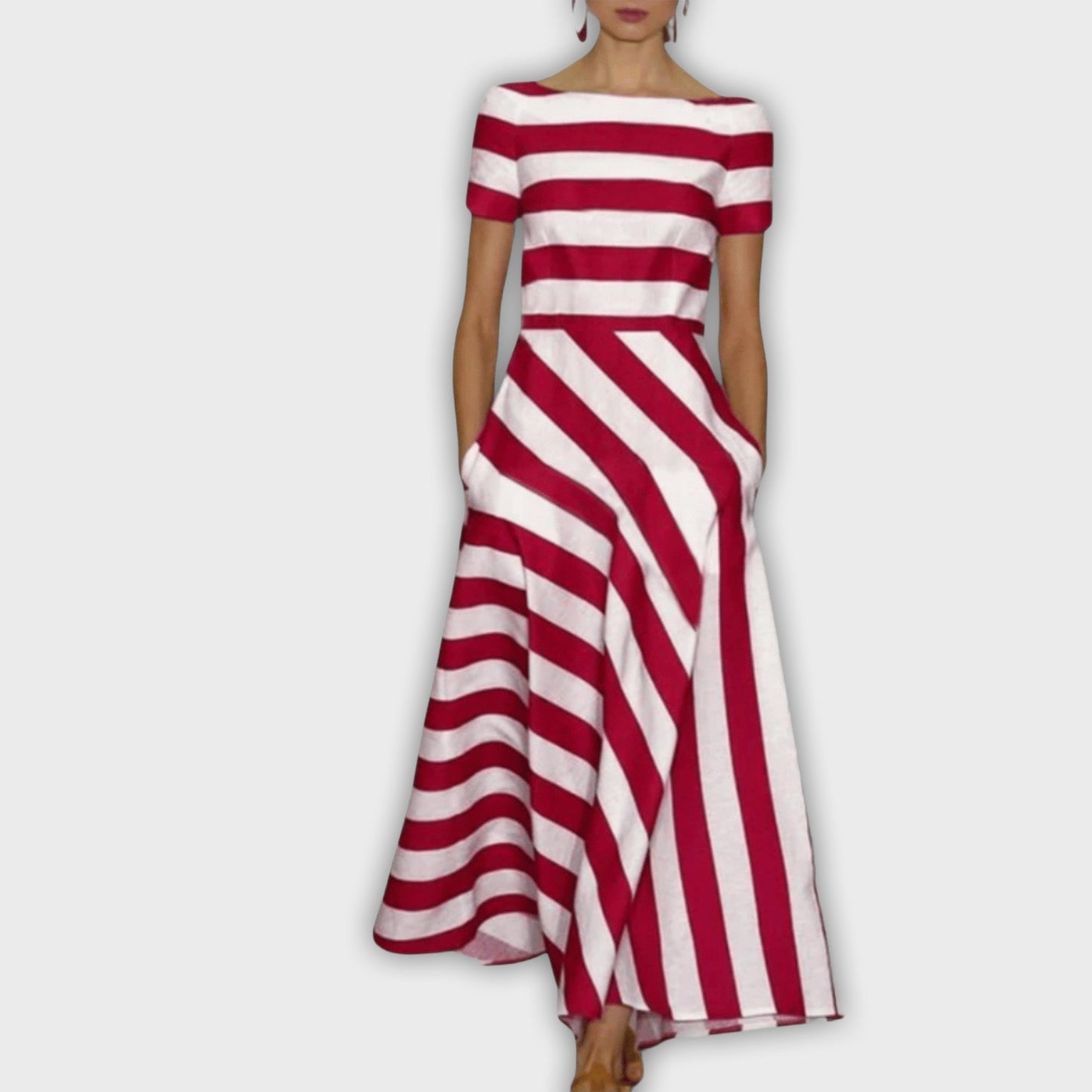 מעיל מקסי מפוספס - אלגנטי ונוח לכל הזדמנות