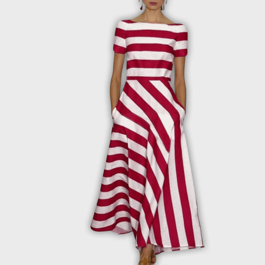 מעיל מקסי מפוספס - אלגנטי ונוח לכל הזדמנות