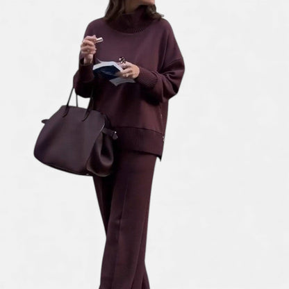 CARMINE™ | סט לואנג' חורפי איכותי בעבודת יד דו חלקי