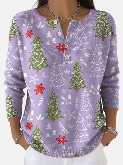 סוודר חג המולד עם כפתורים סופי