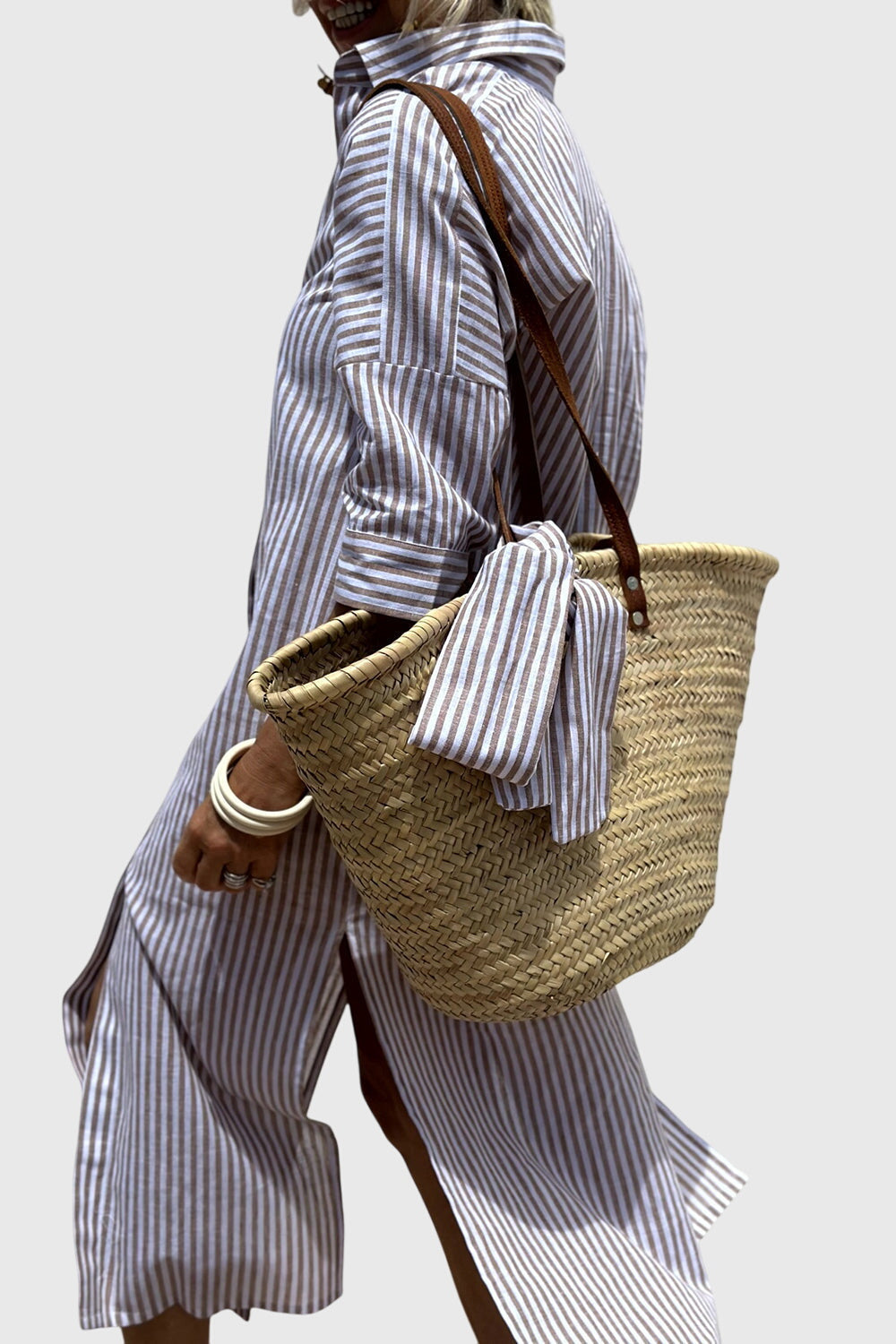 שמלות חולצה אלגנטיות עם פסים