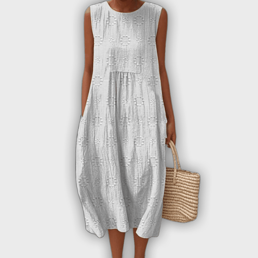 שמלת קירה אלגנטית מכותנה