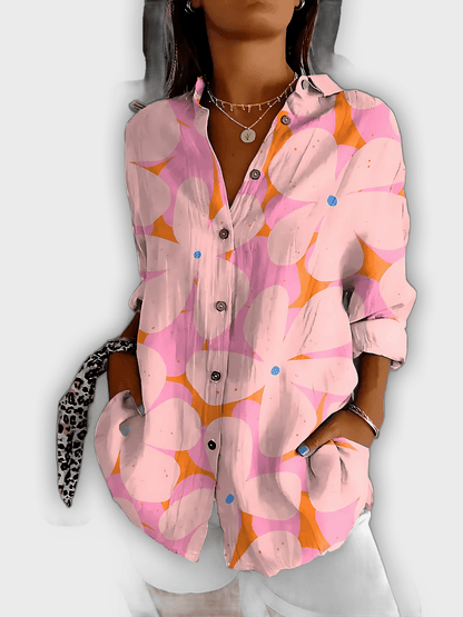 חולצת פרחים אלגנטית איווי - נוחות וסטייל יומיומי