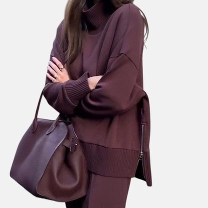 CARMINE™ | סט לואנג' חורפי איכותי בעבודת יד דו חלקי