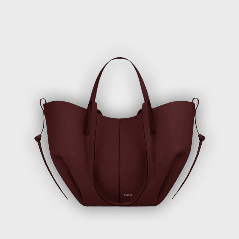 תיק נשיאה מעוצב עם קפלים בצדדים