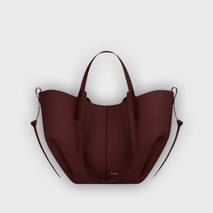 תיק נשיאה מעוצב עם קפלים בצדדים