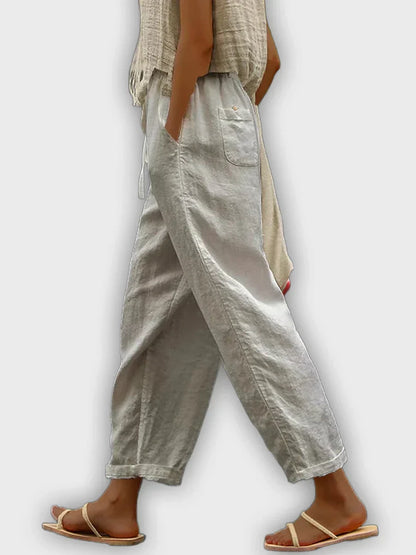 מכנסי כותנה טהורה נוחים בעיצוב אלגנטי