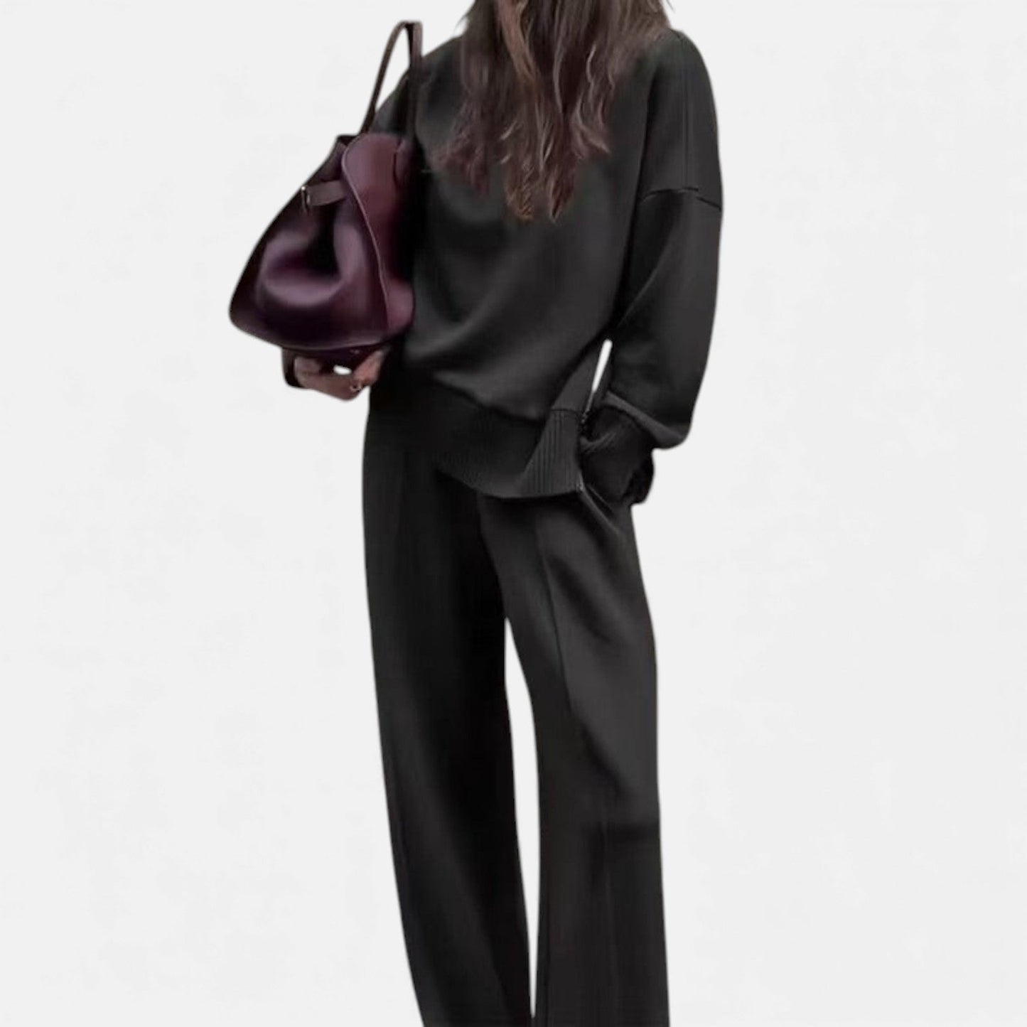 CARMINE™ | סט לואנג' חורפי איכותי בעבודת יד דו חלקי