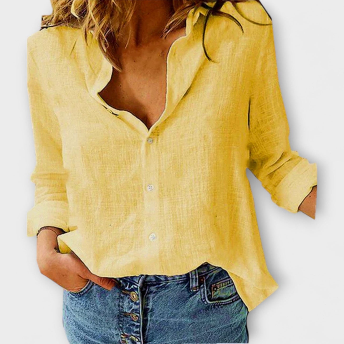 חולצת נשים אלגנטית עם צווארון יוקרתי