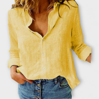 חולצת נשים אלגנטית עם צווארון יוקרתי