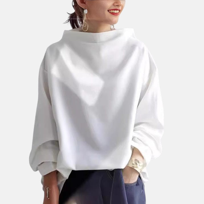 גבריאלה™ | סוודר צוואר גבוה אלגנטי
