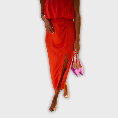 שמלת ליבושה אלגנטית עם גזרה נוחה