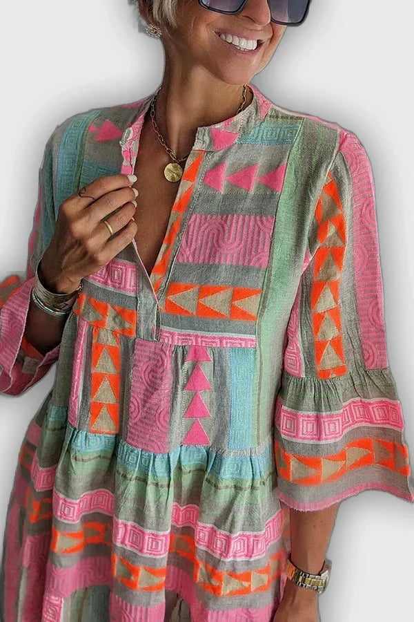 שמלת ג'וליאן בוהו עם שכבות - נוחה וסטייליסטית