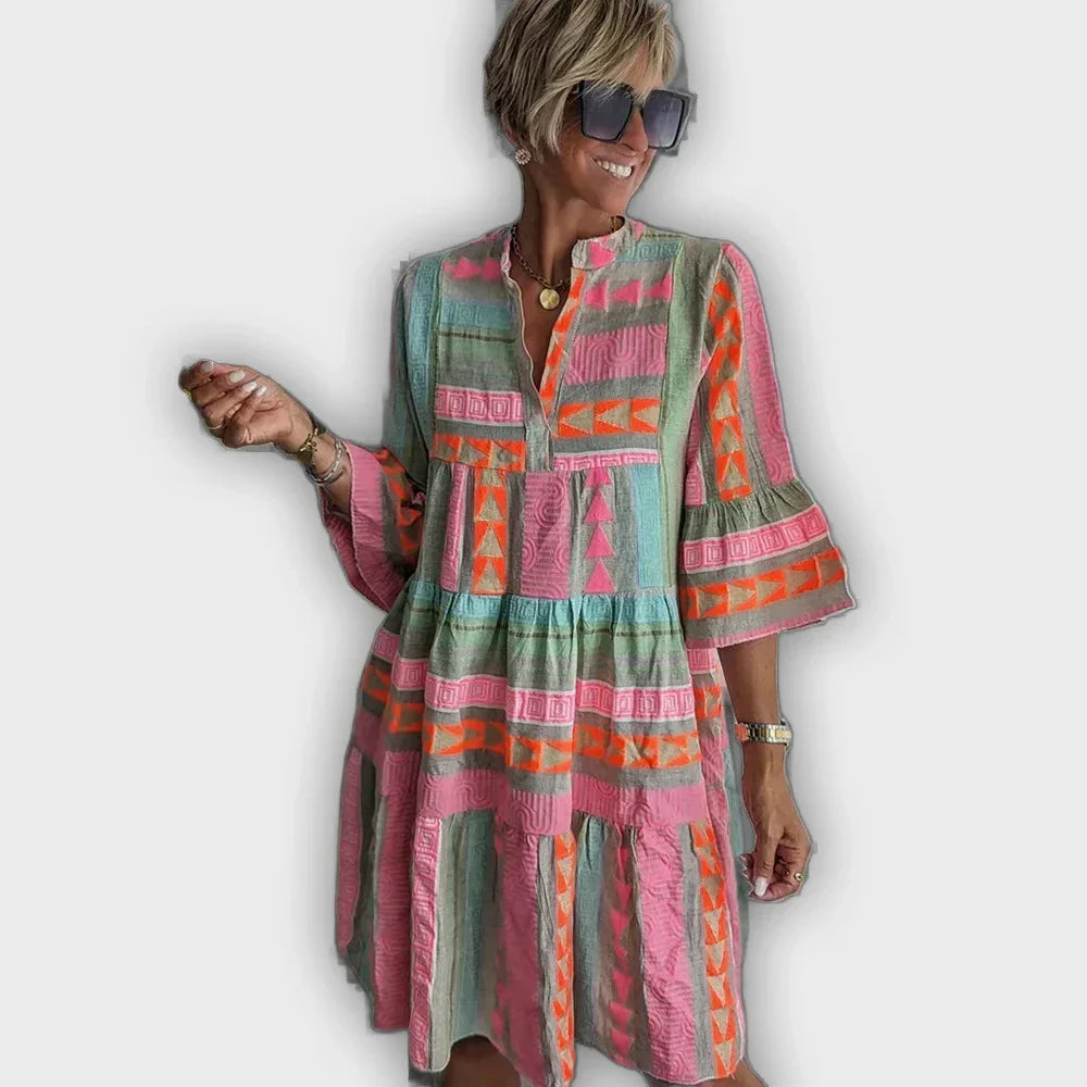 שמלת ג'וליאן בוהו עם שכבות - נוחה וסטייליסטית