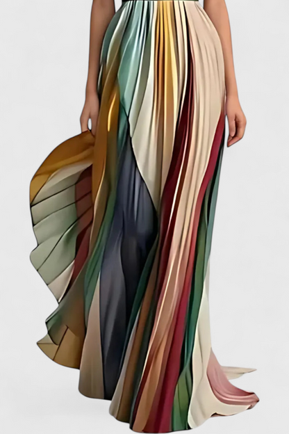 שמלת לטיסיה ארוכה עם נפילה רכה ועיצוב טבעי