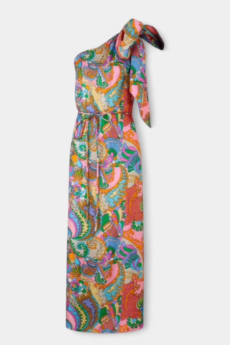 שמלת ג'ינט מקסי עם הדפס קשת