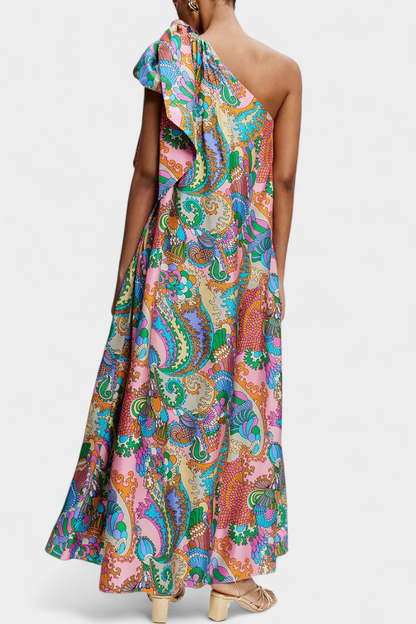 שמלת ג'ינט מקסי עם הדפס קשת