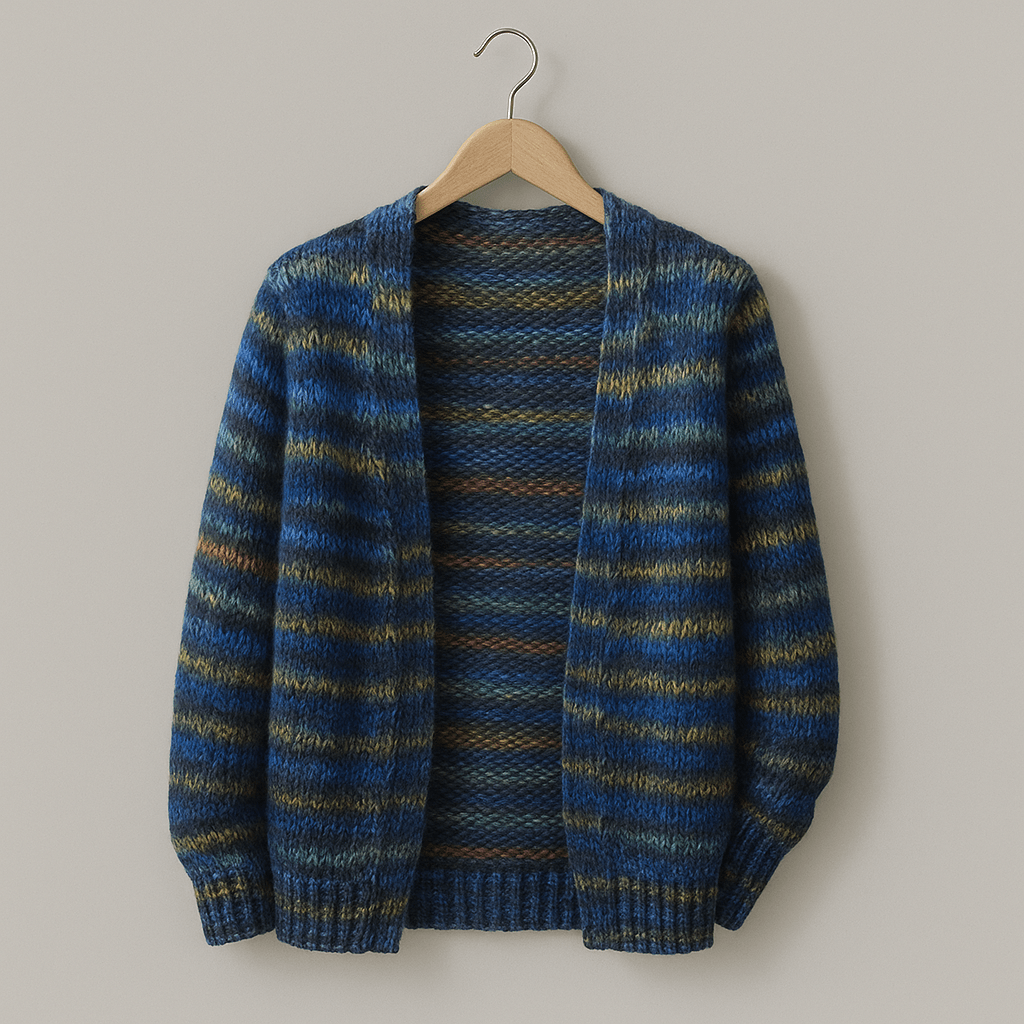 Mette Mehrfarbige Strickjacke