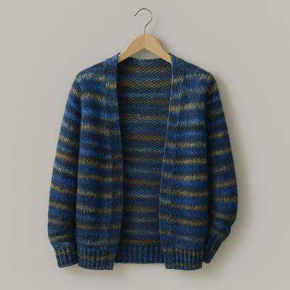 Mette Mehrfarbige Strickjacke